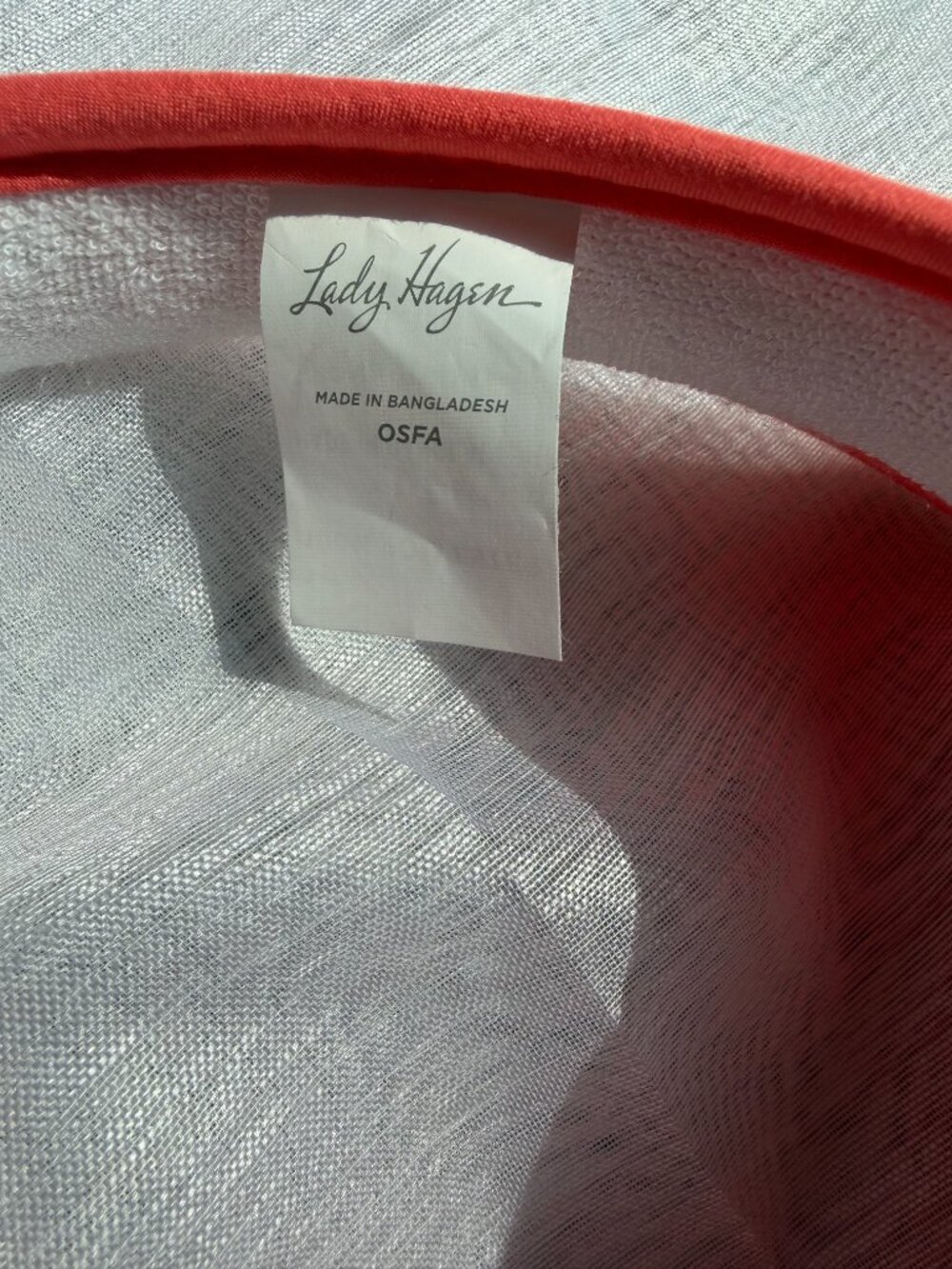 Lady Hagen White Golf Sun Visor OSFA New Never Worn SOLID COLOR - Picture 6 of 6